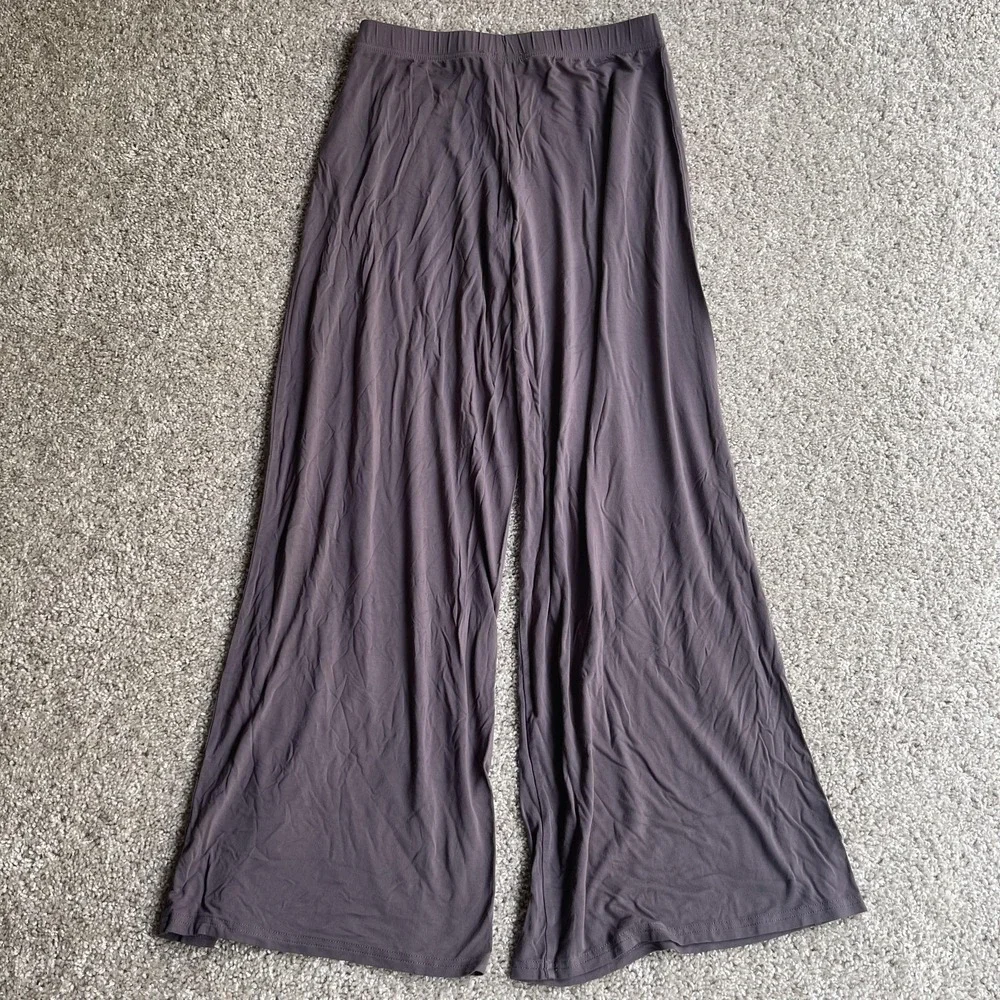 Edikted Sweatpants Womens S Purple Jersey Wide Leg Pull On Stretch Casual